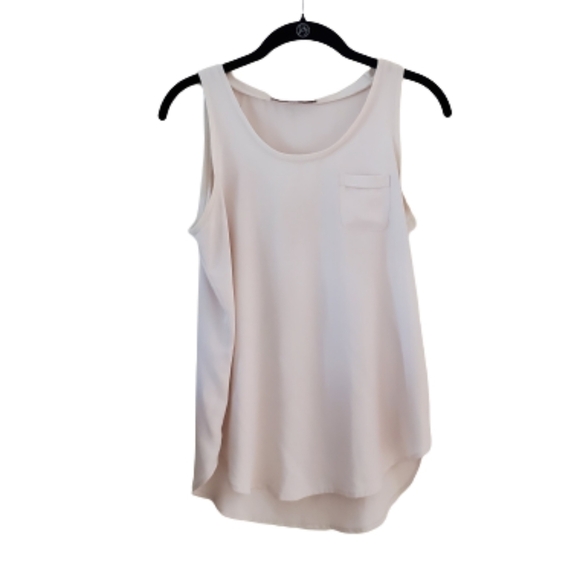 Loft Off-White Sleeveless Blouse - Picture 2 of 7
